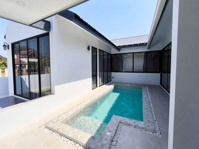 POOL VILLA 4.95 ล้าน (บ้านเปล่า) หางดง วิวภูเขา บรรยากาศดี ใกล้เม