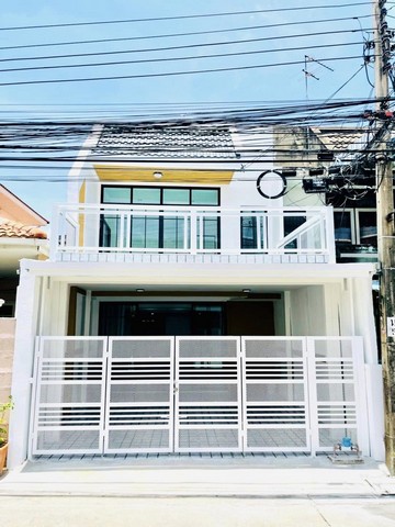 หมู่บ้านสันติวงศ์นิเวศน์   ทาวน์เฮ้าส์มือสองย่านนนทบุรี    บ้านสวย ตกแต่งพร้อมอยู่ เพียง 5 นาทีก็ถึงรถไฟฟ้าสายสีม่วง 