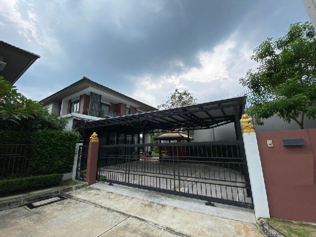 ให้เช่าบ้านเดี่ยว 2ชั้น หมู่บ้านบุราสิริ ราชพฤกษ์-345 บ้านหันหน้าทางทิศใต้ บ้านหลังมุม 
