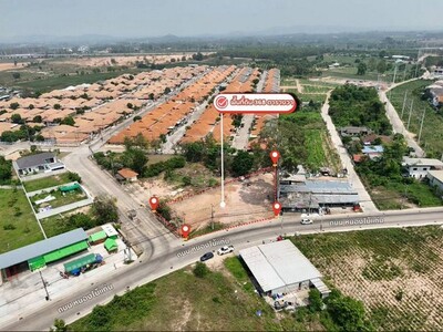 ขายที่ดินติดถนนหลัก หนองไม้แก่น พัทยา ใกล้หมู่บ้านรวิพร ทำเลธุรกิ