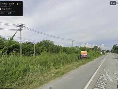 ขายที่ดินไทรน้อย ติดถนน ขนาด 12ไร่2งาน27ตรว ไร่ละ 6 ลบ 