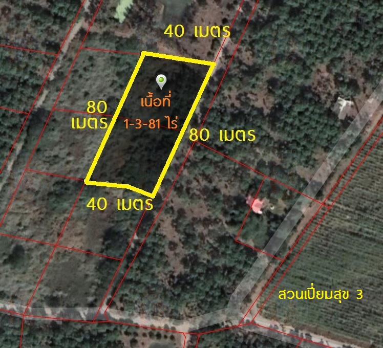 พื้นที่ดิน -  53 Square Wah 0 Ngan 2 ไร่ 420000 - ใกล้ ไร่เก็บตะวัน ราคา ดี