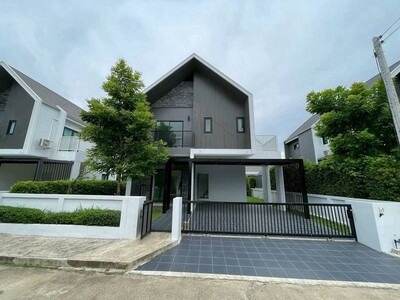 บ้านสวย 2 ชั้น สไตล์นอร์ดิก หลังใหญ่ บ้านใหม่ สันทราย