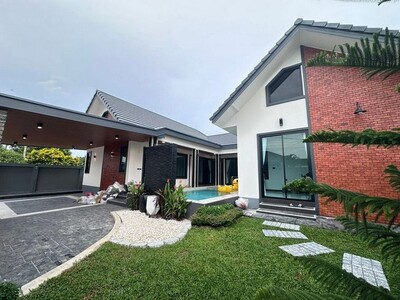 พลูวิลล่าหรู ใกล้อ่างเก็บน้ำมาบประชัน พัทยา วิวสวย ตกแต่งพร้อมอยู