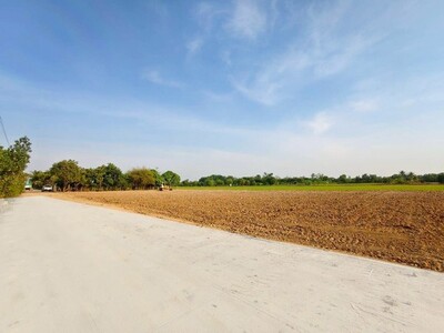  ที่ดินถมแล้ว ติดคอนกรีต มีท่อระบายน้ำ คลอง 5 คลองหลวง น้ำไฟ100วา