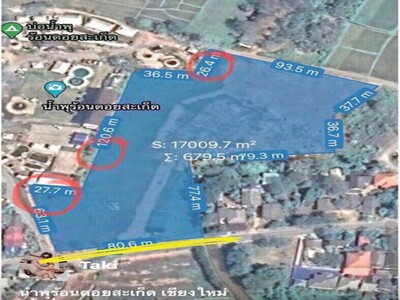 ขายที่ดิน   12 ไร่ 3  งาน   ดอยสะเก็ด อำเภอดอยสะเก็ด  เชียงใหม่