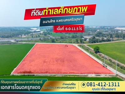 ขายที่ดินทำเลทอง ตำบลช่างเหล็ก อำเภอบางไทร  จ.พระนครศรีอยุธยา  13