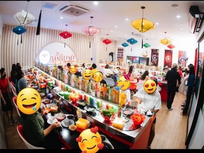 หลุดจอง ร้านชาบูหม่าล่าสายพาน ลาซาล ในโครงการ 105 village 