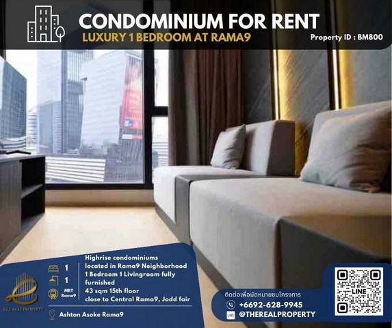 For rent : Ashton Asoke-Rama 9 Hot Deal ราคาพิเศษ พร้อมอยู่