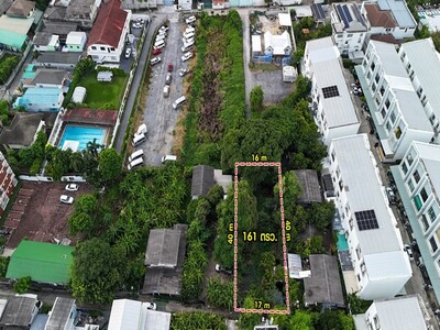 ขายที่ดินถนนสุขุมวิท103 ซอยอุดมสุข 43 พื้นที่ 151 ตร.ว. 6 ล้านบาท