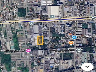 เหมาะทำโกดัง  ให้เช่าที่ดินเปล่าระยะยาว 3-1-74.5 ไร่ ซอยเพชรเกษม 