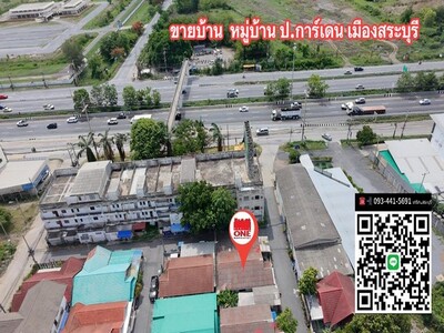 ขายบ้านเดี่ยวเมืองสระบุรี ป.การ์เด้นใกล้เซนจอห์นแมรี่2กม.โทร09344