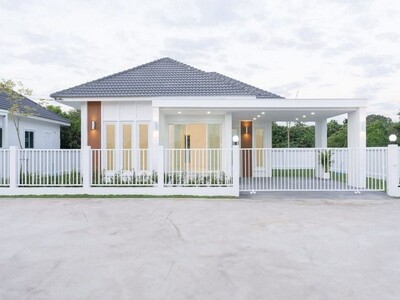 บ้านสร้างใหม่ สไตล์โมเดิร์นมินิมอล ป่าเหมือด สันทราย 