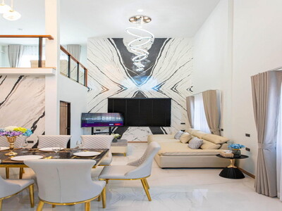 New Modern Luxury Single House in Huaikwang 5 Beds  500 ตร.ม.