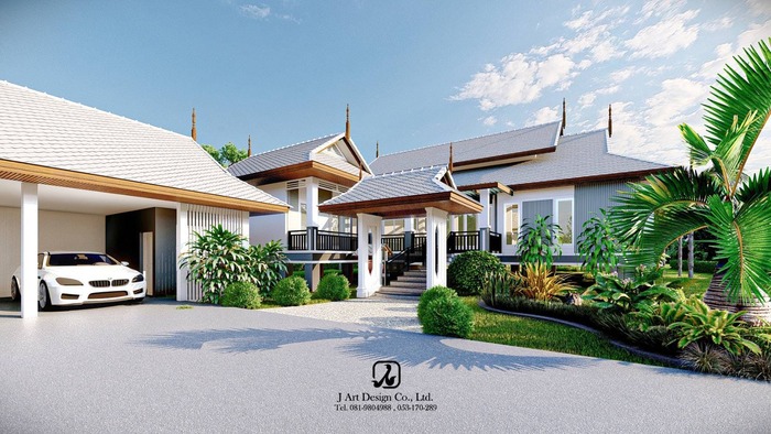 เชียงรายรับสร้างบ้าน ออกแบบตกแต่งภายใน รับเหมาก่อสร้าง บ้านและสวน