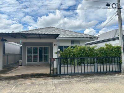 ขายบ้านแฝดชั้นเดียว บ้านมีสุข  44 ตรว.  เฉลิมพระเกียติ จังหวัดสระ