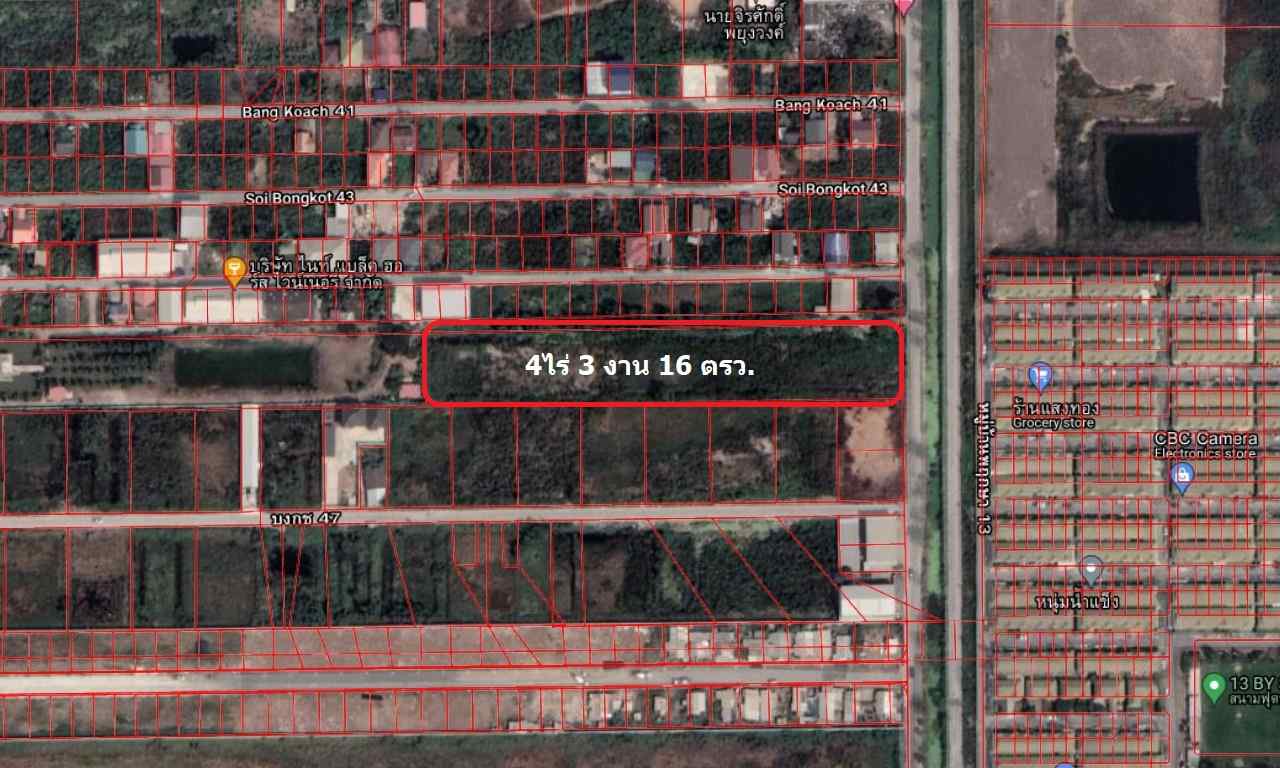ขายที่ดิน ติดถนนเลียบคลองแอน 2-3  ต.คลองสอง อ.คลองหลวง จ.ปทุมธานี
