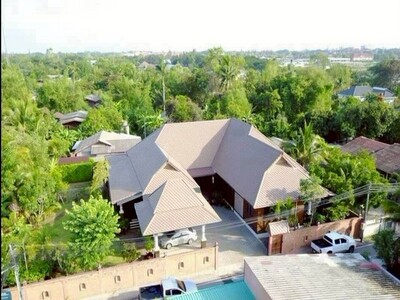 บ้านเดี่ยวชั้นเดียว ยกสูง 1 เมตร บ้านสวยสมบูรณ์แบบ สันพระเนตร สัน