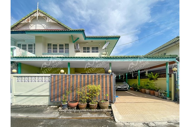 บ้านแฝด 2 ชั้น บ้านพฤกษา 14 เอ บางบัวทอง (ซอยวัดลาดปลาดุก) ต่อเติมครบ