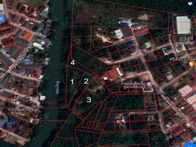 ขายที่ดิน ริมน้ำ ในเมืองระยอง ใกล้สวนศรีเมือง