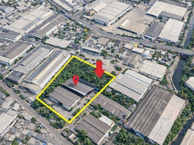 สะพานวงแหวน ไบเทค โรงงานพื้นที่สีม่วงง 4  6 ไร่ 1งาน 3,005ตร.ม. 