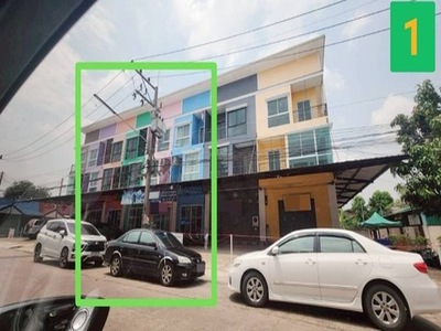 ขายอาคารพาณิชย์ 3.5 ชั้น ทำเลทอง ถนนรังสิต-นครนายก ย่านชุมชน 