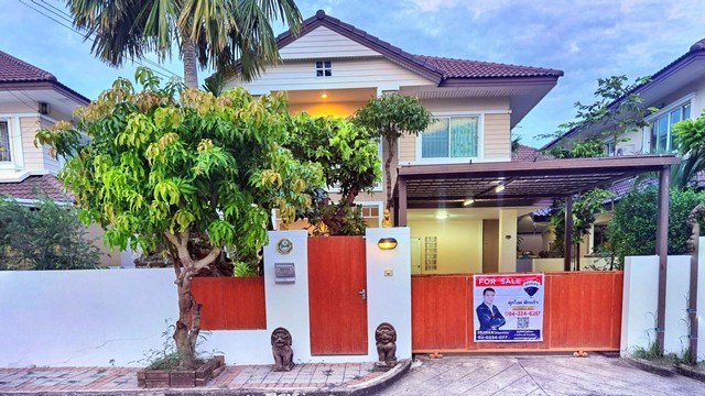 บ้านเดี่ยว ราชพฤกษ์  54 ตร.ว. สัมมากร ราชพฤกษ์ มีสวนส่วนตัว บ้านต่อเติมครบ ทำเลติดถนนใหญ่