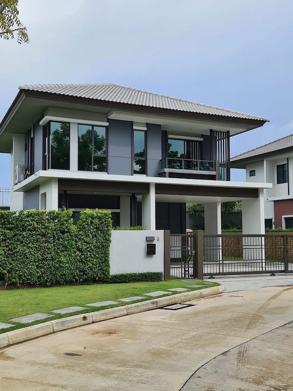 BS666 ขายบ้านเดี่ย 2ชั้น บุราสิริราชพฤษ์ 345 หลังมุม 3ห้องนอน 3ห้องน้ำ ใกล้ โรบินสันราชพฤกษ์ 345 ปากเกร็ด นนทบุรี