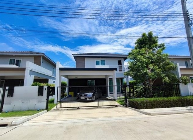 ให้เช่าบ้านเดี่ยว 2ชั้น ชัยพฤกษ์ เวสเกต เนื้อที่55ตรว มี 3ห้องนอน 3 ห้องน้ำ  บางใหญ่ นนทบุรี
