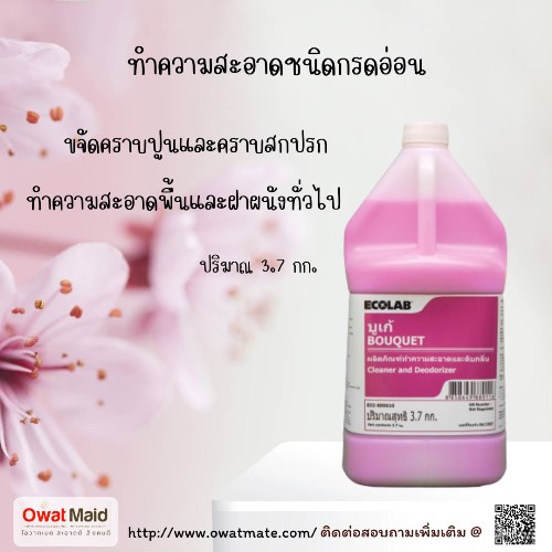 น้ำยาดับกลิ่นฆ่าเชื้อ บูเก้ Ecolab 