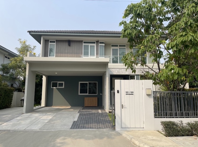 BH2538 ให้เช่าบ้านเดี่ยวหรู 2ชั้น  บ้านมือหนึ่ง โครงการใหม่หมู่บ้าน มัณฑนา บางนา-วงแหวน (รามคำแหง 2) กรุงเทพมหานคร