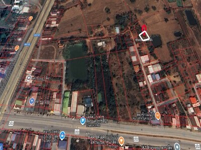 ขายที่ดินราคาถูก ทำเลทอง เนื้อที่ 69 ตร.ว. ใจกลางอ.สีดา จ.นครราชส