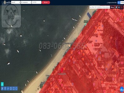 ขายที่ดินทำเลทอง ถนนเลียบชายหาดพัทยา เนื้อที่ 280.5 ตรว