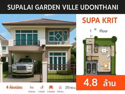 ขายบ้านเดี่ยว ศุภาลัย การ์เด้น วิลล์ อุดรธานี