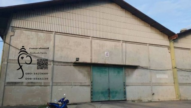 ให้เช่าโกดังติดท่าเทียบเรือ พื้นที่ 1,125/1,875 ตารางเมตร อ.เมือง จ.ปทุมธานี 