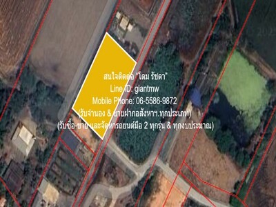 ขายที่ดินเปล่า(ยังไม่ได้ถม) 1-0-98.8 ไร่ (498.80 ตร.ว.) จ.ฉะเชิงเ