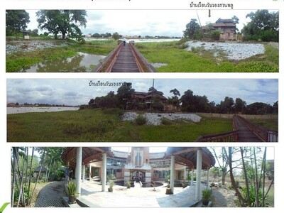 ขายที่ดินว่างเปล่ามือสองบางปะอิน  บ้านสวนริมคลองเจ้าพระยา-บางปะอิ