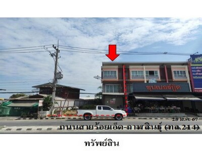 ขายอาคารพาณิชย์ ต.ปาฝา อ.จังหาร จังหวัดร้อยเอ็ด