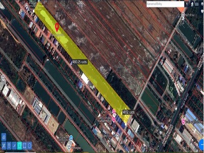 ขายที่ดิน 12 ไร่ ผังสีม่วง บางบ่อ สมุทรปราการ ใกล้นิคมเวลโกรล นิค