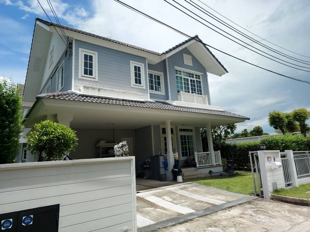 HS467ขายบ้านเดี่ยว เนื้อที่ 62 ตรว.หลังมุม หมู่บ้านบุราสิริ ปัญญาอินทรา ตกแต่งแล้วพร้อมอยู่