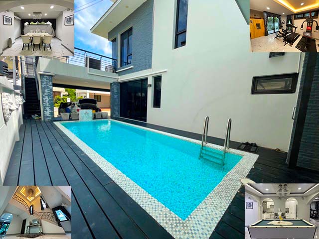  สารสาสน์ บางบอน3 ซาวน่า4นอน 124 ตรว. 514ตรม. ฟิตเนส Pool Villa  