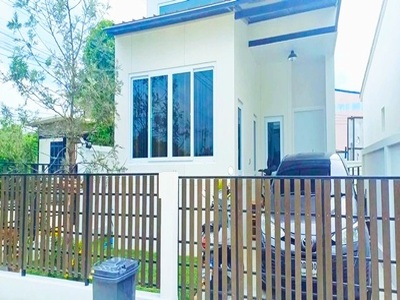 .ให้เช่าบ้านเดี่ยวมินิมอลชั้นเดียว ปั๊มน้ำมันพีที สามพราน4 1.7 กม