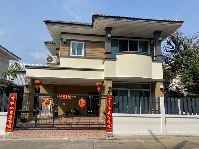 BH1961 ให้เช่าบ้านเดี่ยวหมู่บ้านวิลาวัณย์ 1 ใกล้สำนักงานเขตสายไหม 4 ห้องนอน 3 ห้องน้ำเฟอร์นิเจอร์ครบ