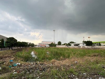 ที่ดิน 3 ไร่กว่า   รูปสี่เหลี่ยม ถนนใหญ่เพชรเกษม  แหล่งเจริญ 