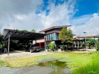 บ้านพร้อมที่ดินผืนใหญ่ ทำเลทอง  เดินทางสะดวก สันกำแพง