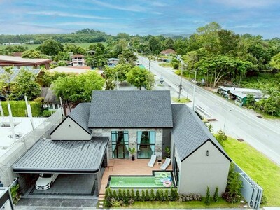  ขาย วิลล่า อากิระ (แบบ D) พร้อมสระว่ายน้ำส่วนตัวหลังใหม่