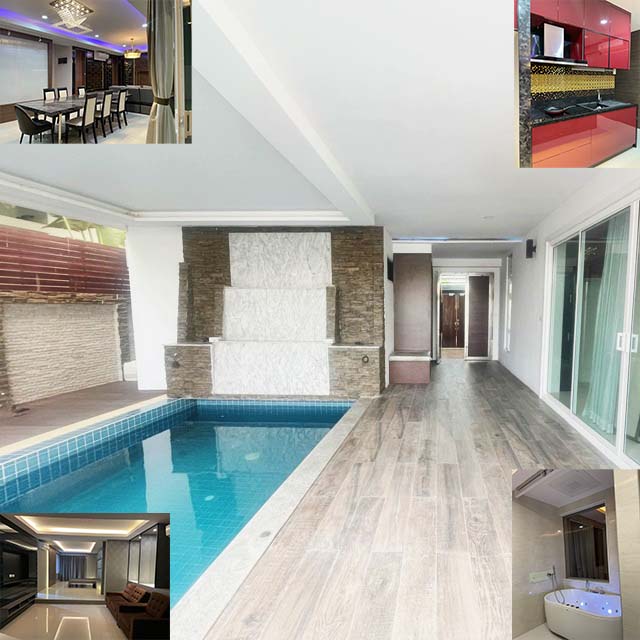 Sch. Pattaya โลตัส The Regent’s Inter โป่ง บางละมุง ชลบุรี Lakeside Pool Villa ขาย  5นอน 5น้ำ 2ครัวไทย-ฝรั่ง 