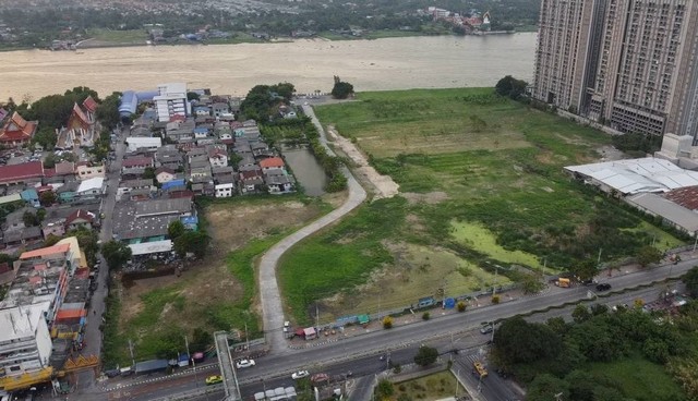 ที่ดินติดแม่น้ำเจ้าพระยา บางกระสอ อำเภอเมือง นนทบุรี ใกล้กระทรวงพาณิชย์ ราคา 2850110000