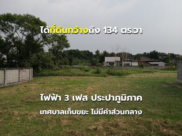 ที่ดินเจริญแล้ว  ใกล้ตลาดแม่ริม ต.สันโป่ง เชียงใหม่ .