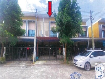 ขายทาวน์เฮ้าส์หมู่บ้านเดอะมอนทาน่า มาบยางพร อำเภอปลวกแดง จังหวัดร